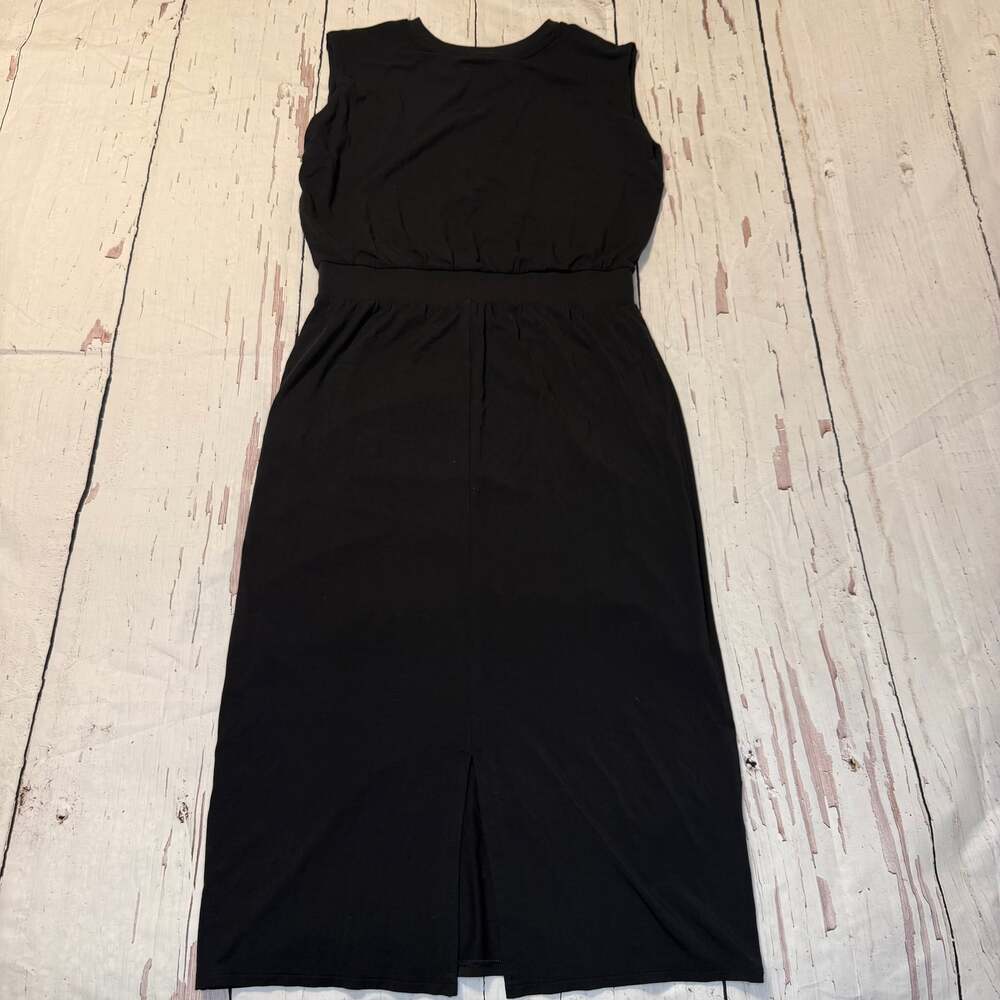 Athleta Dress Classic Sleeveless Blouson Black Size Medium Clean Girl - Picture 7 of 9